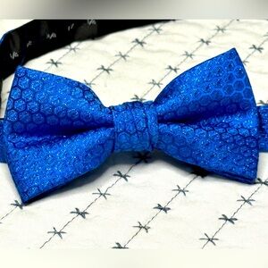Royal Blue Metallic Bow Tie